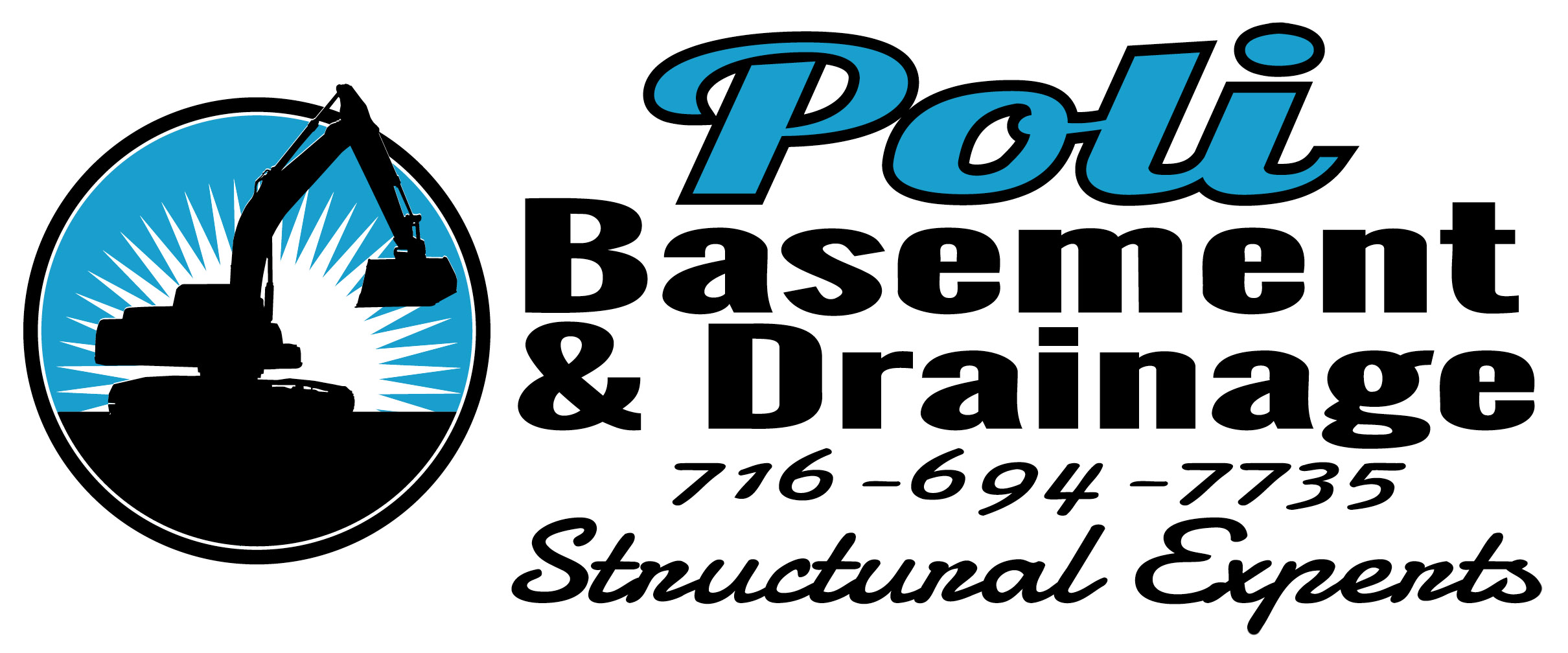 Poli Basement & Drainage Logo